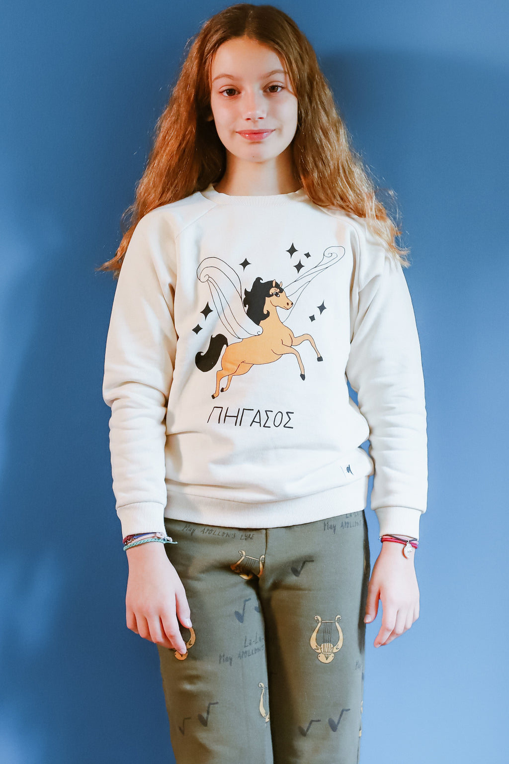 Mustard Pegasus Beige Sweatshirt