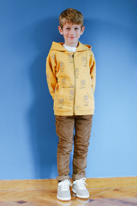 All over Lion Zip Hoodie
