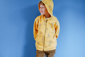 All over Lion Zip Hoodie