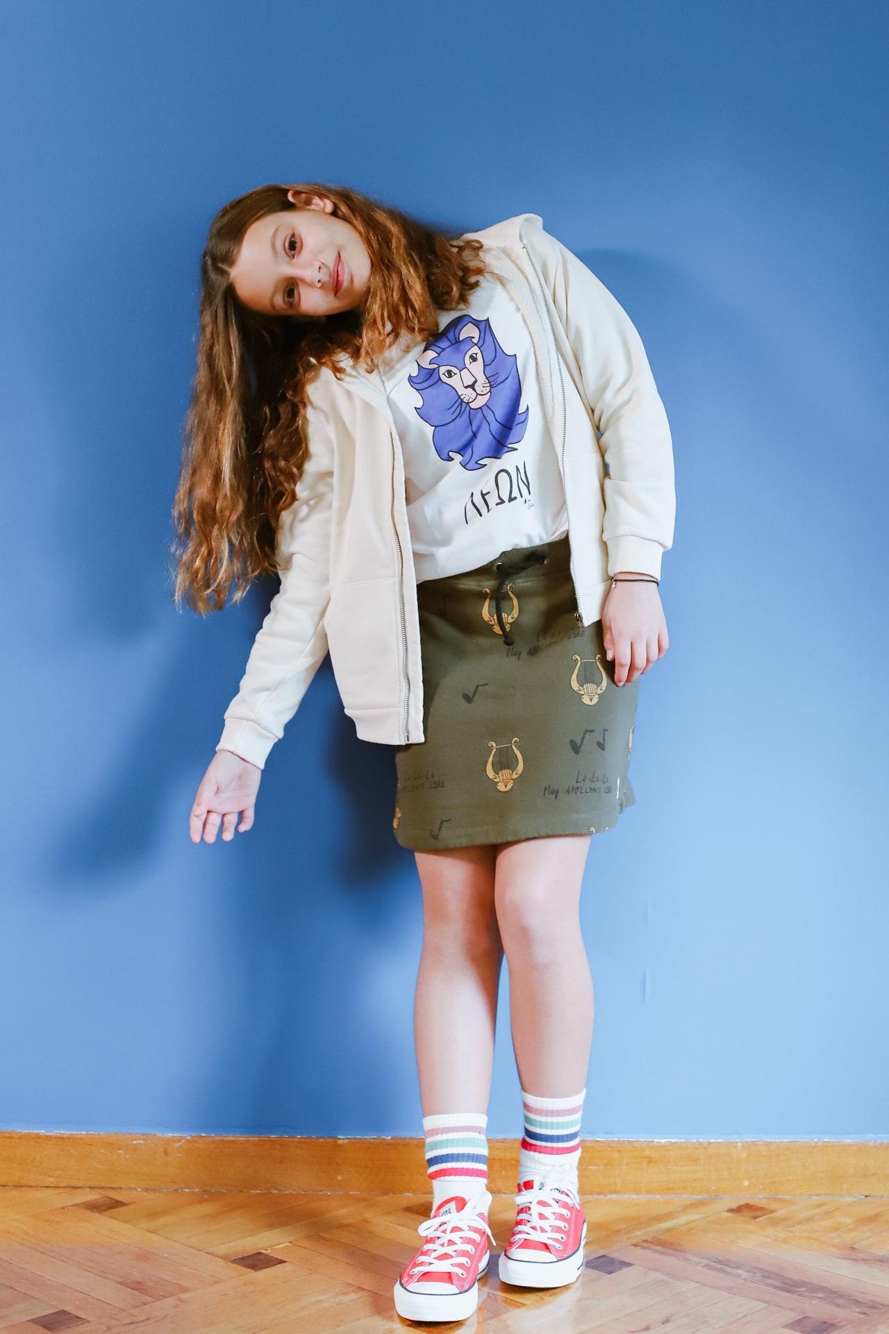 All over Lyre Mini Skirt
