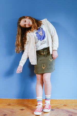 All over Lyre Mini Skirt