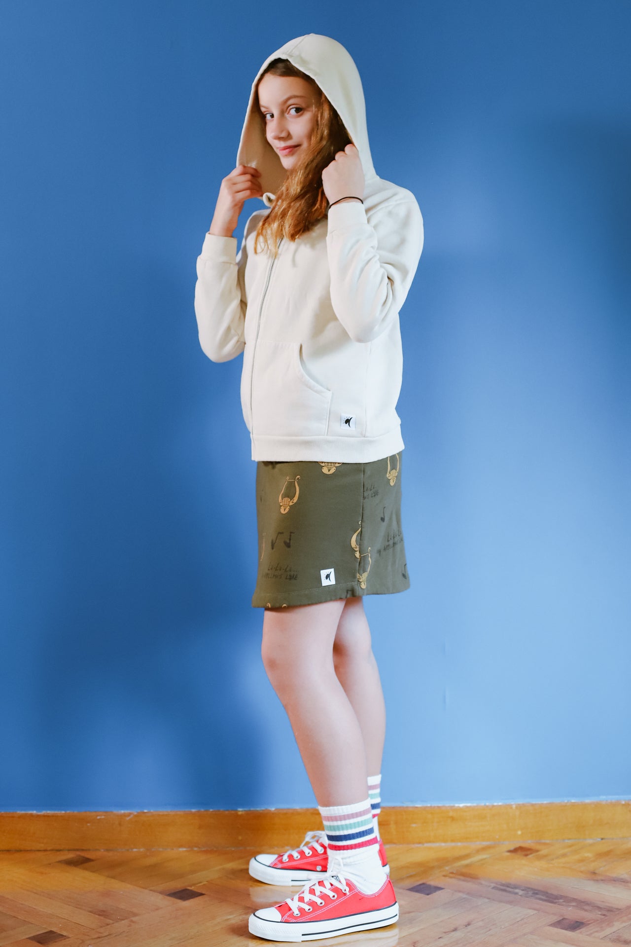 All over Lyre Mini Skirt