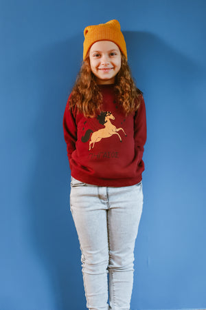 Pegasus Bordeaux Sweatshirt